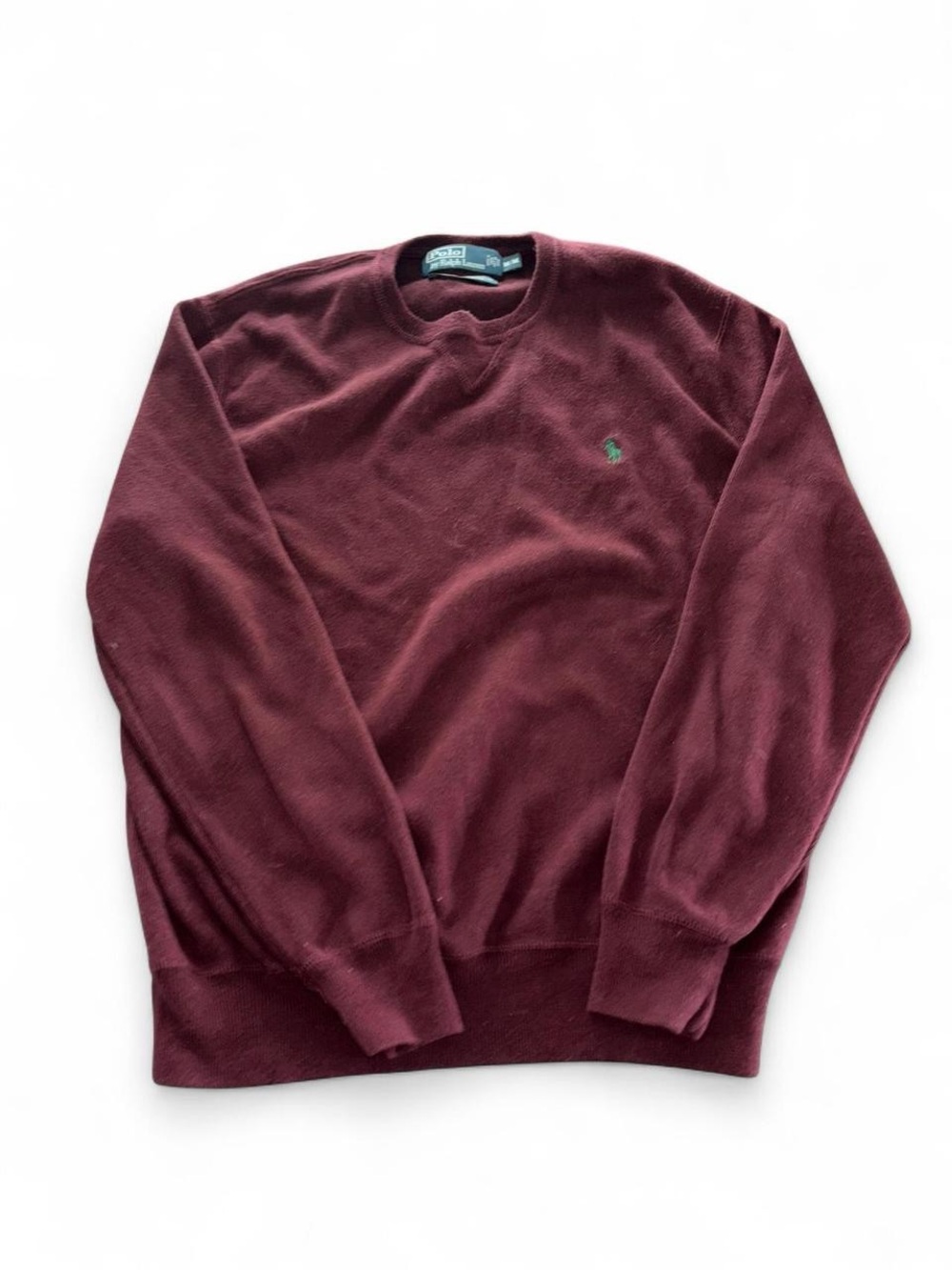 Polo by Ralph Lauren Men's Burgundy Crewneck Sweater